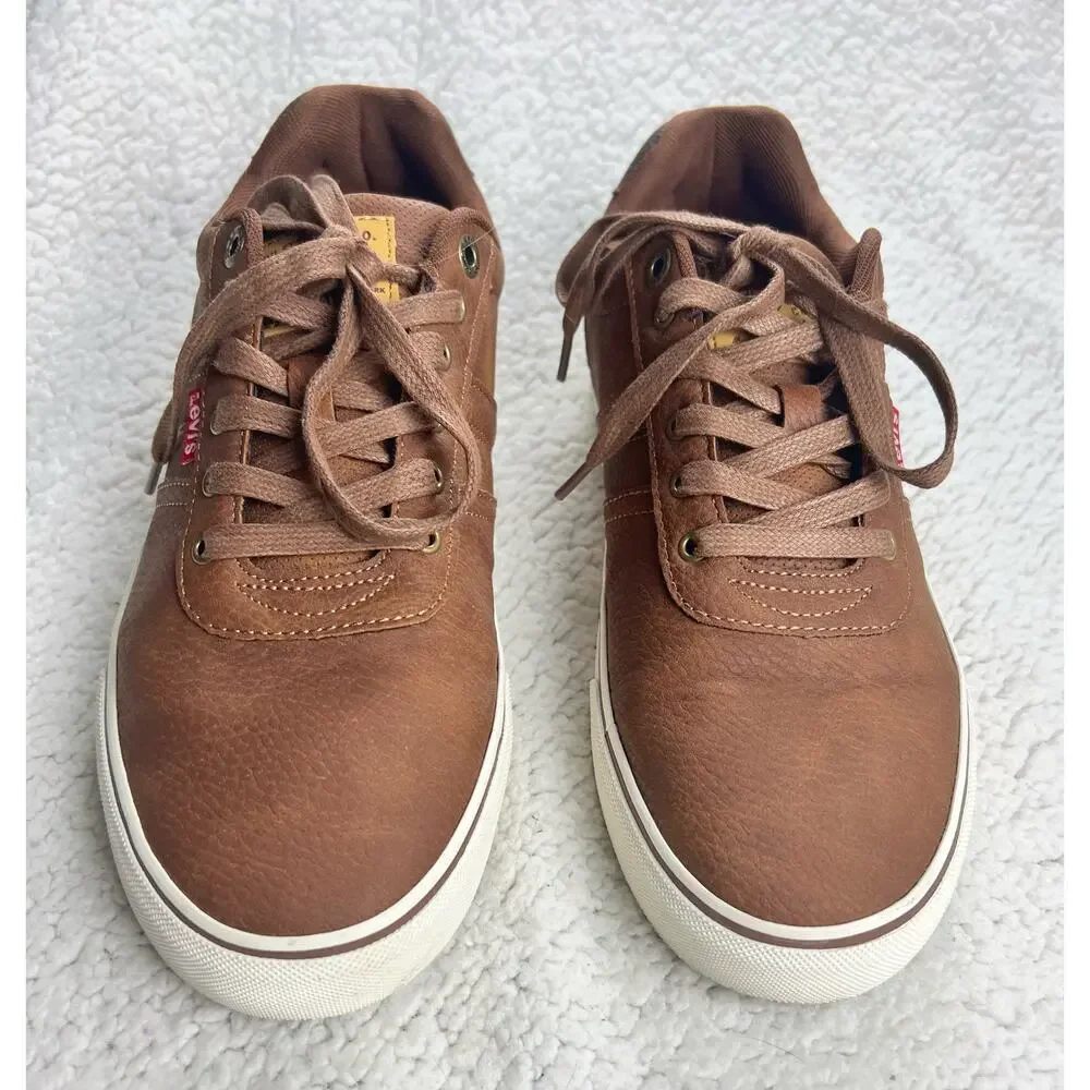 Levi's Miles WX Stacked Classic Casual Brown Sneakers Shoes Mens - Size 9.5 - K4